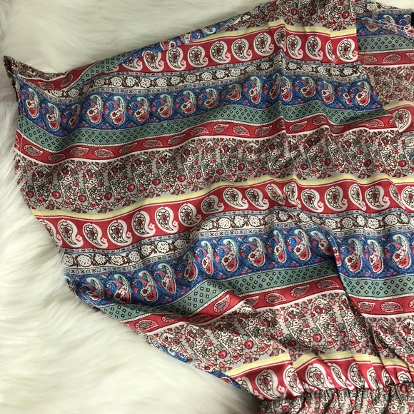 Coral Blue Paisley Dress - Picture 7 of 8